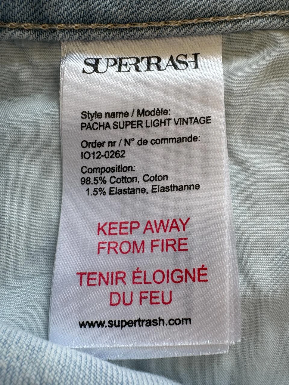 SuperTrash short jeans – modelo Pacha Super Light Vintage – tamanho 32 – 5 bolsos – photo 8